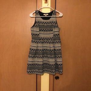 Navy blue and white dress. Worn once.